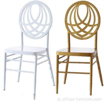 Cadeira de Casamento de Eventos de Ouro Moderno de Plástico